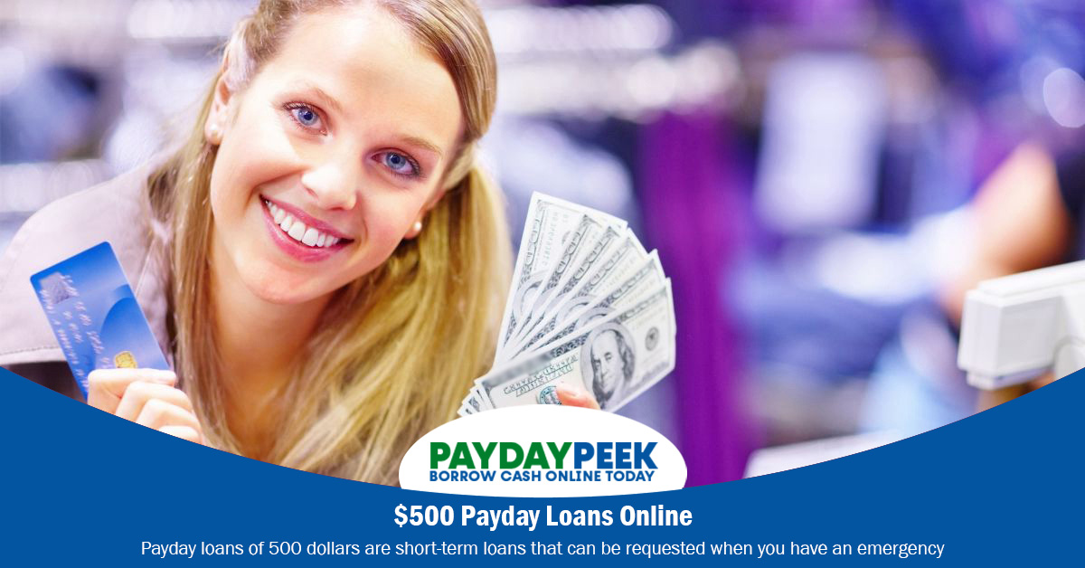 $500 Payday Loans Online