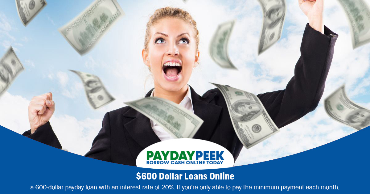 $600 Dollar Loans Online