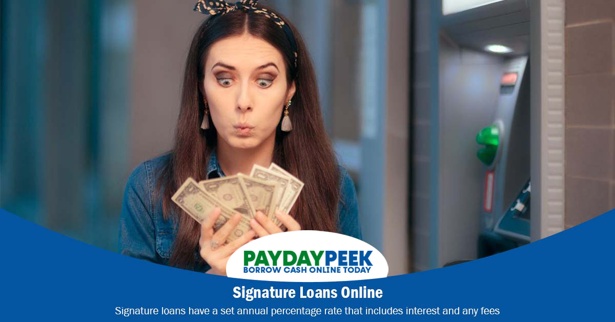 Signature Loans Online for Bad Credit Same Day Approval