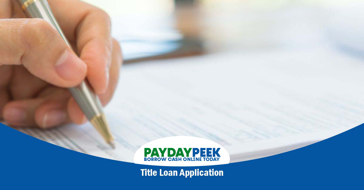 Title Loan Application