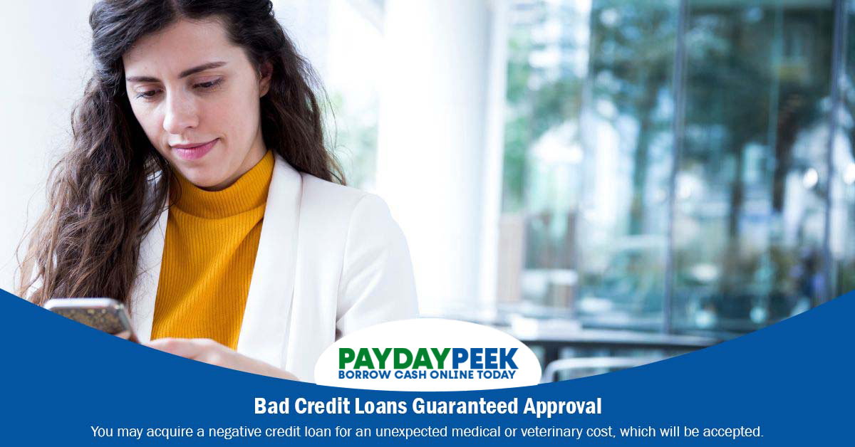 bad credit guaranteed approval